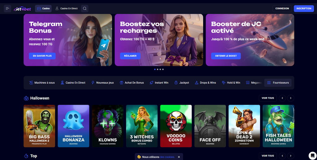 Annonce de Jet4Bet nommant Aloha King Elvis et le code à saisir